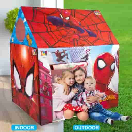 Spider-Man Role Play Pipe Tent House For Kids (Multicolor)
