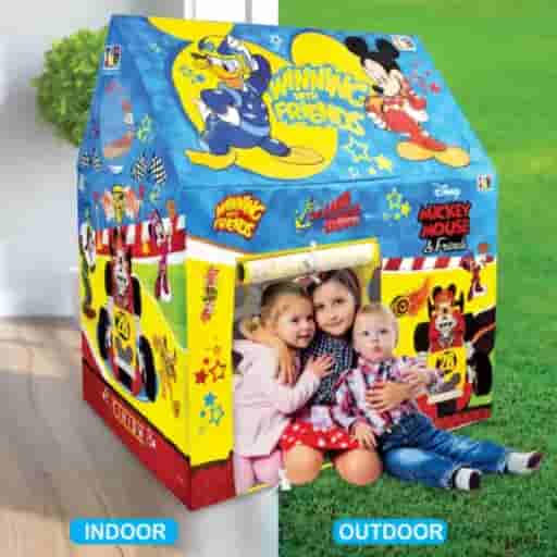Micky Mouse Role Play Pipe Tent House For Kids (Multicolor)