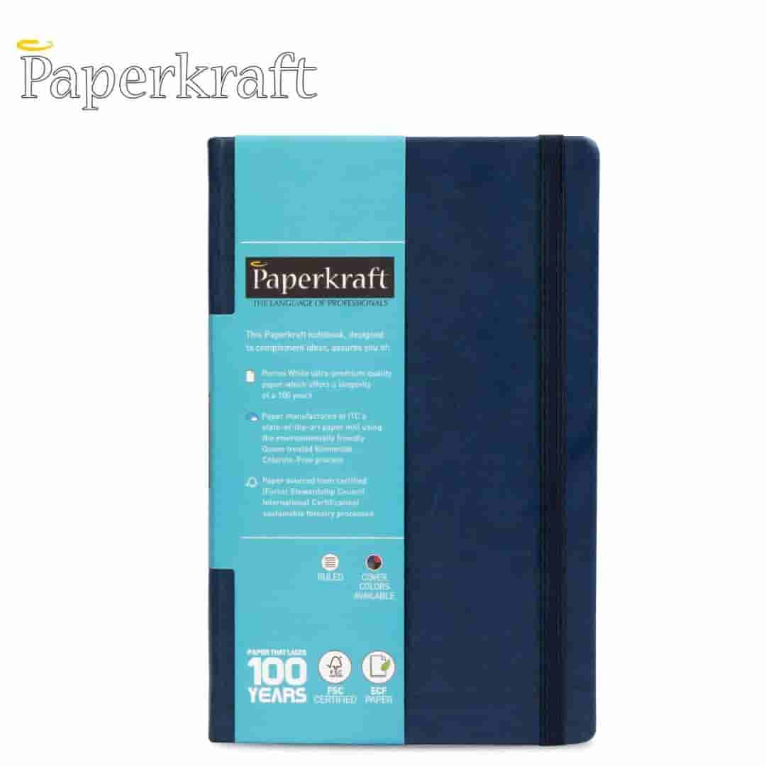 PaperKraft Signature Series Hard Dark Blue Cover Ruled Note Book 240Pg(210X133)