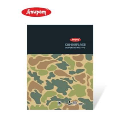 Anupam Camouflags Perforated Pad Ruled 80 sheet 00 Size