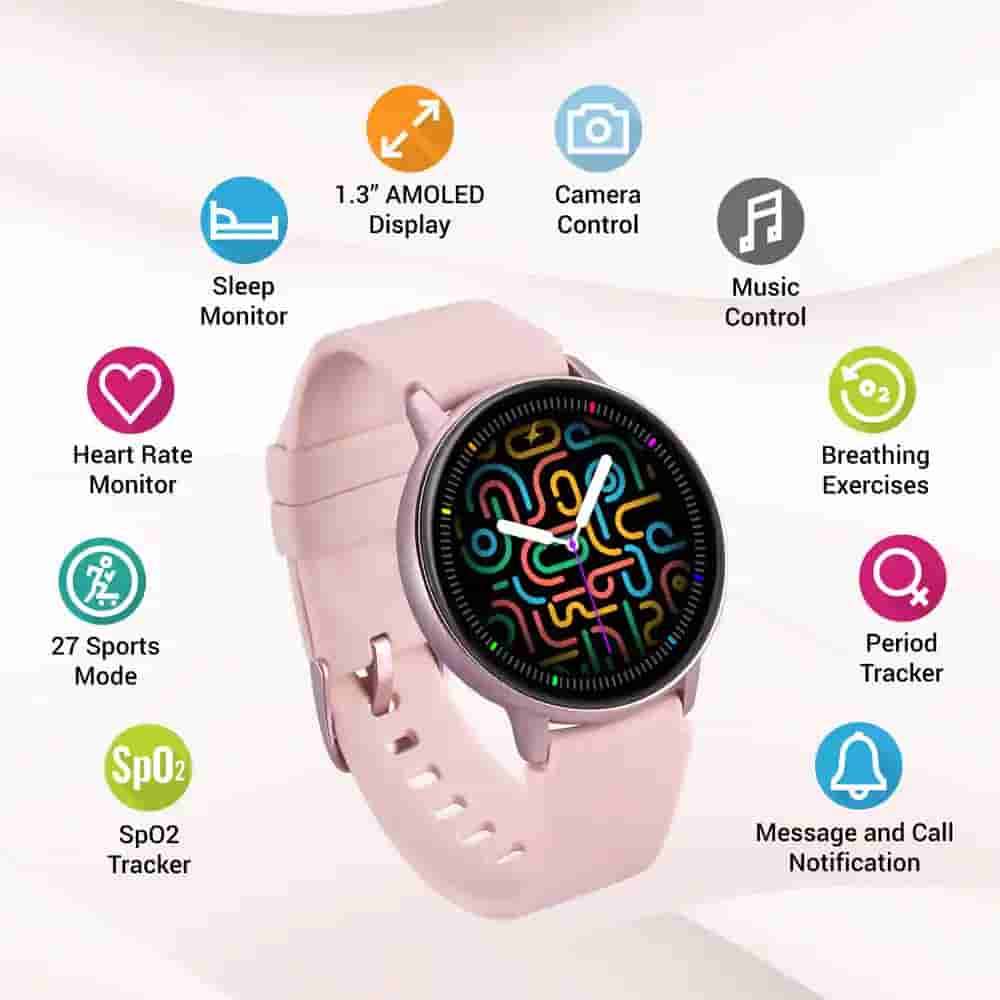 Fastrack Reflex Play Smartwatch Pink