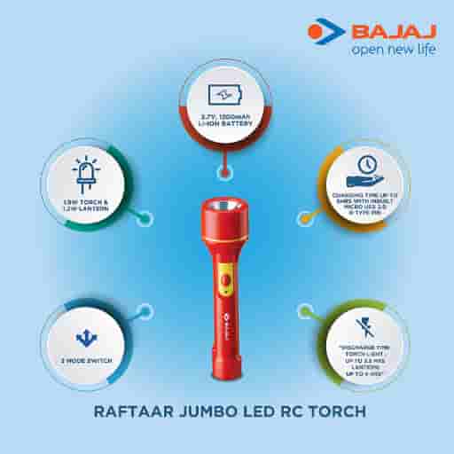 Bajaj Raftaar Jumbo Led Rc Torch
