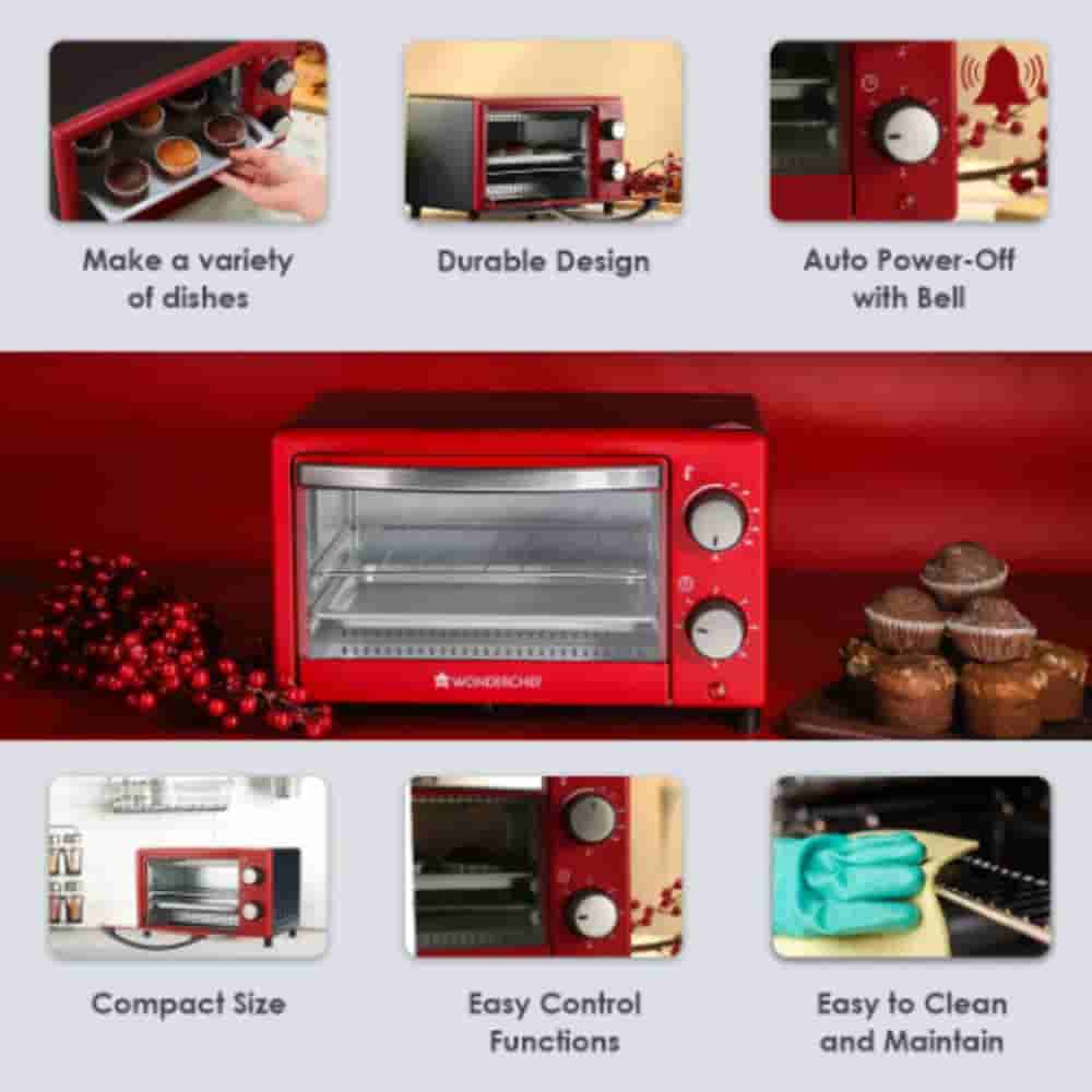 Wonderchef Crimson Edge OTG Oven Toaster Griller 650W 9 Ltr