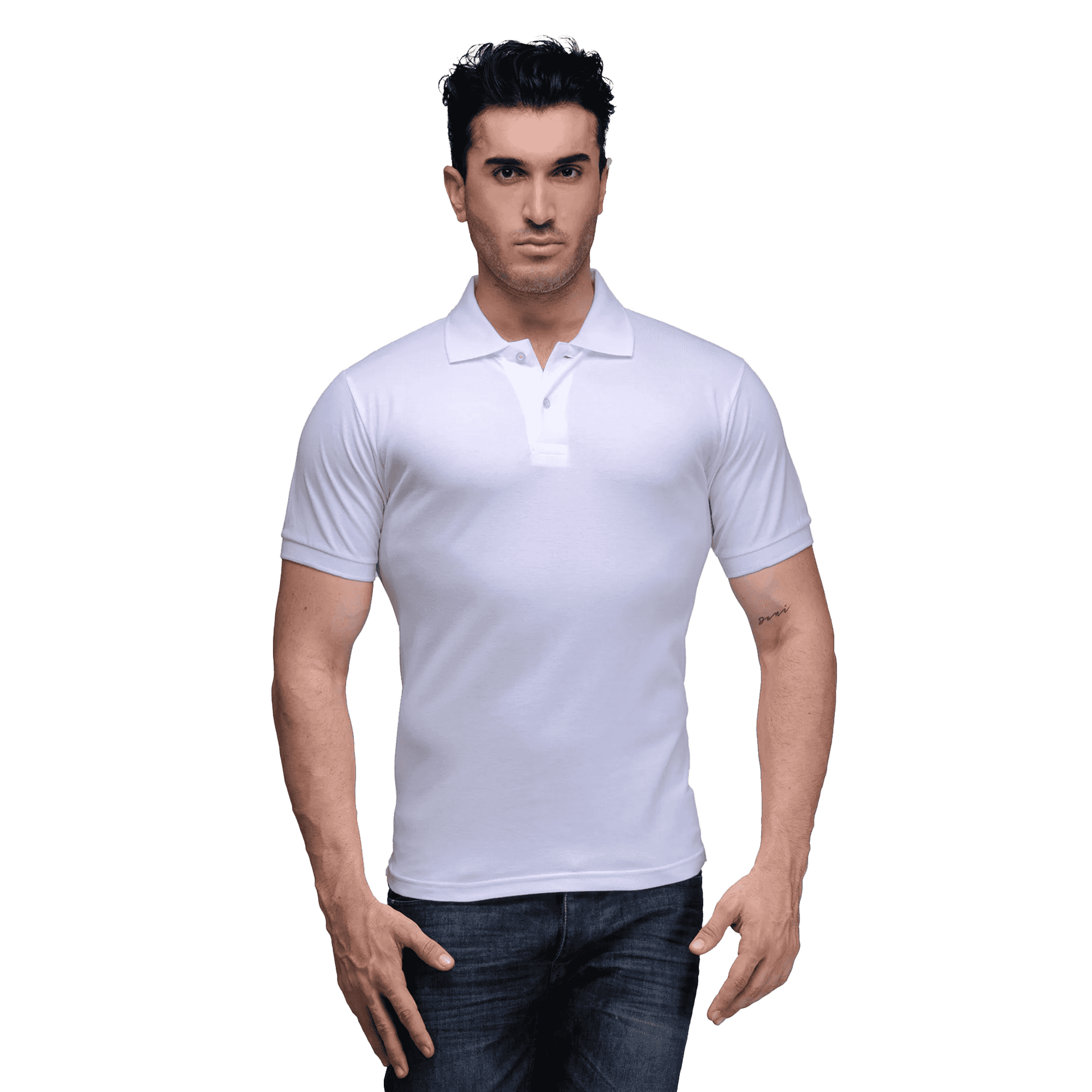 Six Degree Men Polo White T-Shirt