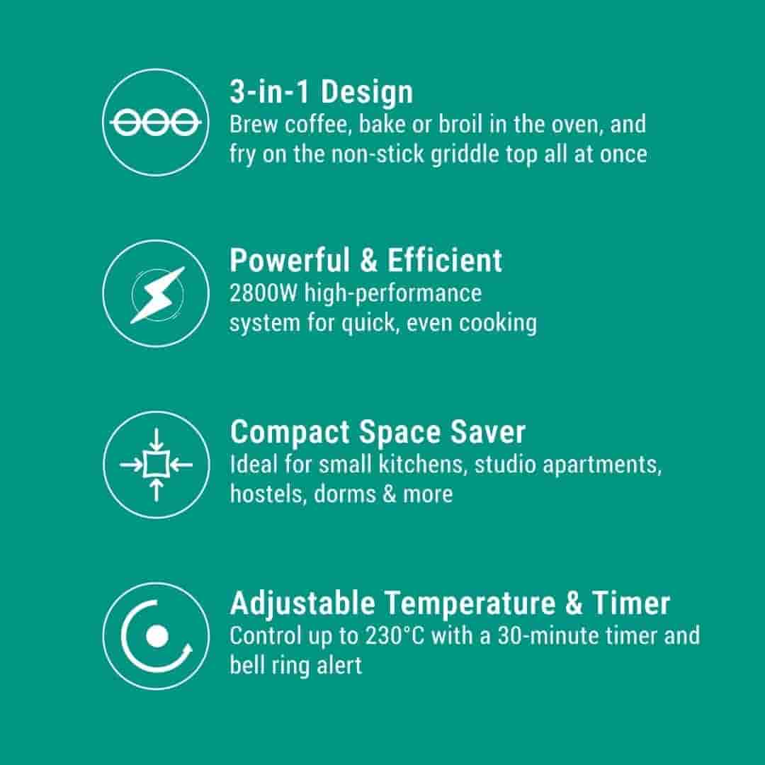 Kairos Morning Mate 3-In-1 Multifunctional Breakfast Maker