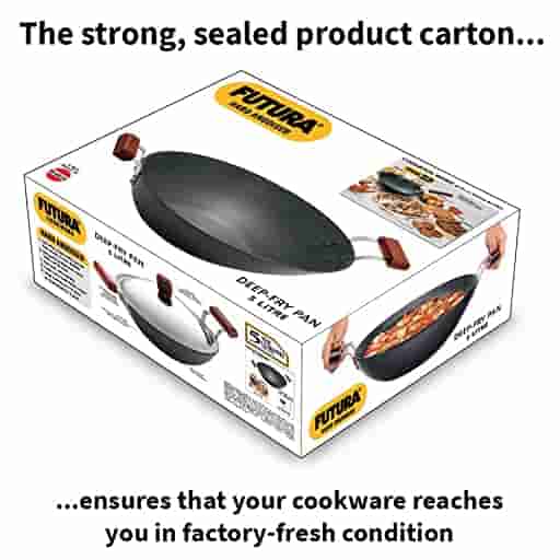 Hawkins AD50 Deep-Fry Pan (Flat Bottom) 2 Short Handles 5 Ltr