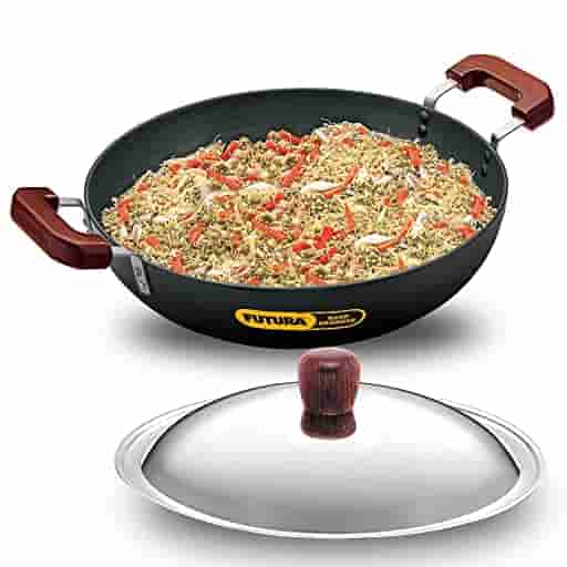 Hawkins AD75S Deep-Fry Pan (Flat Bottom) 7.5 Ltr With SS Lid