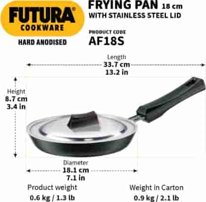 Hawkins AF18S Frying Pan 18 cm With SS Lid
