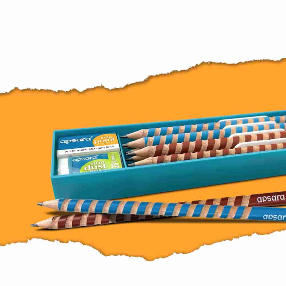 Apsara Easy grip Pencil 10 PC Pack