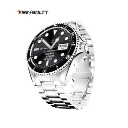 Fire-Boltt Quantum Luxury Stainless Steel Design 1.28" Bluetooth Calling Smartwatch with High Resolution
