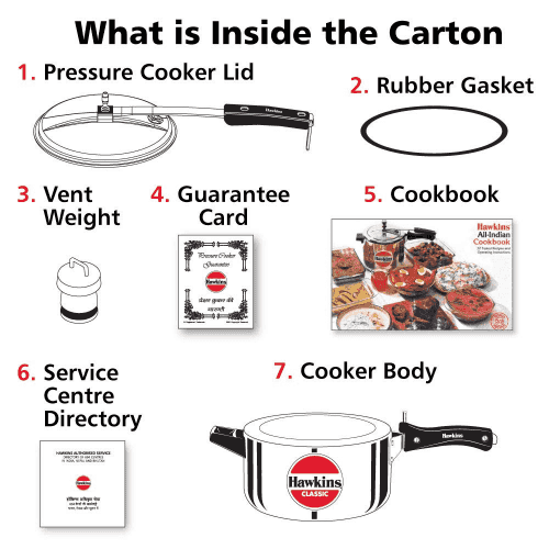 Hawkins CL40 Classic 4 Ltr Pressure Cooker