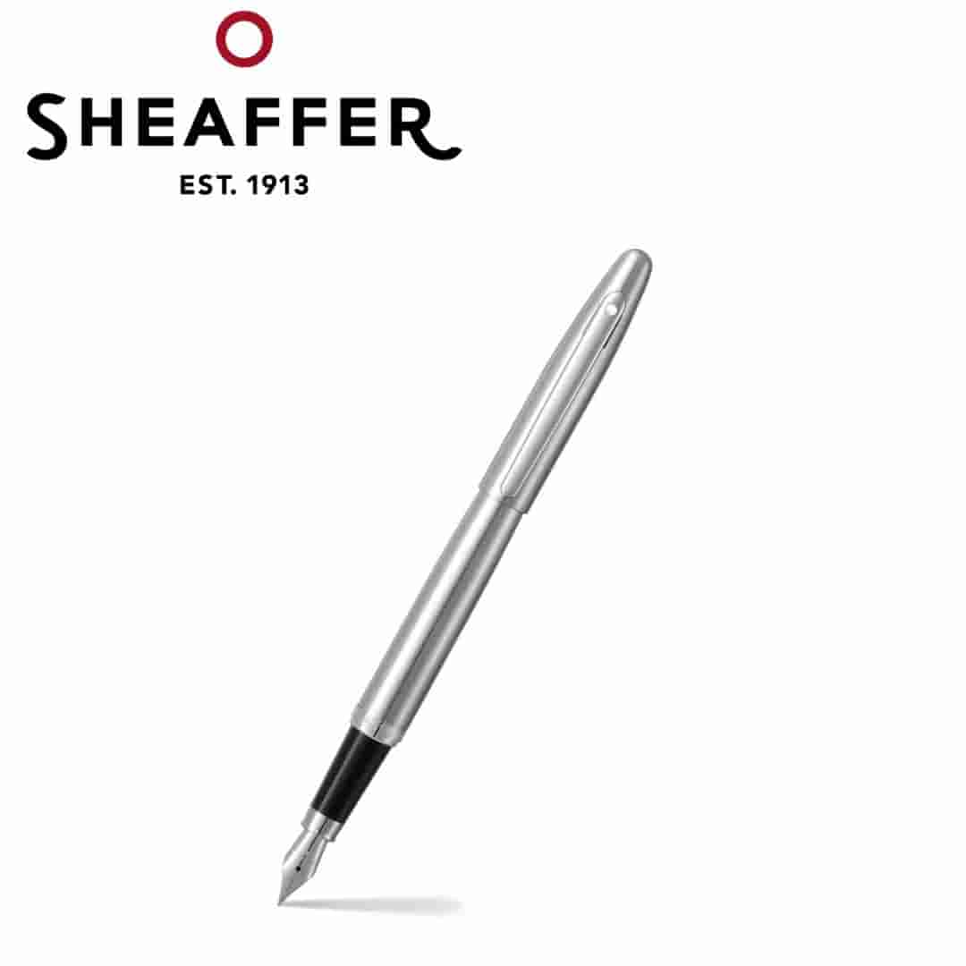 PEN SHEAFFER VFM E9426 BRUSHED CHROME WITH CHROME TRIM M FP