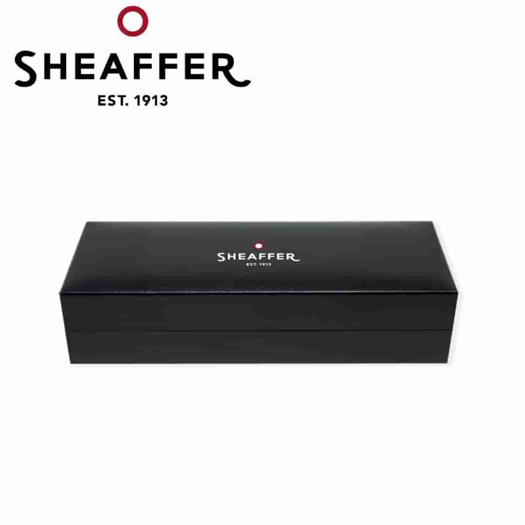 PEN SHEAFFER SAGARIS E9475 BLACK BARREL AND CHROME CAP WITH GOLD TONE TRIMS RB