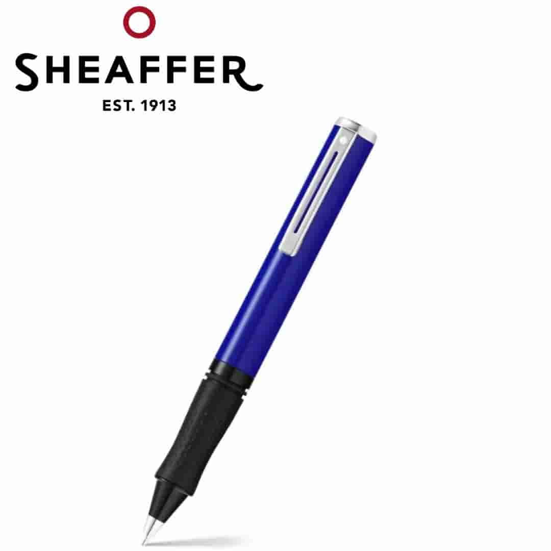 PEN SHEAFFER POP E9201 BLUE HIGH GLOSS RESIN BODY WITH CHROME TRIM BP