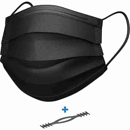 Proq Black Mask Mask Pack Of 100 Black Surgical Mask