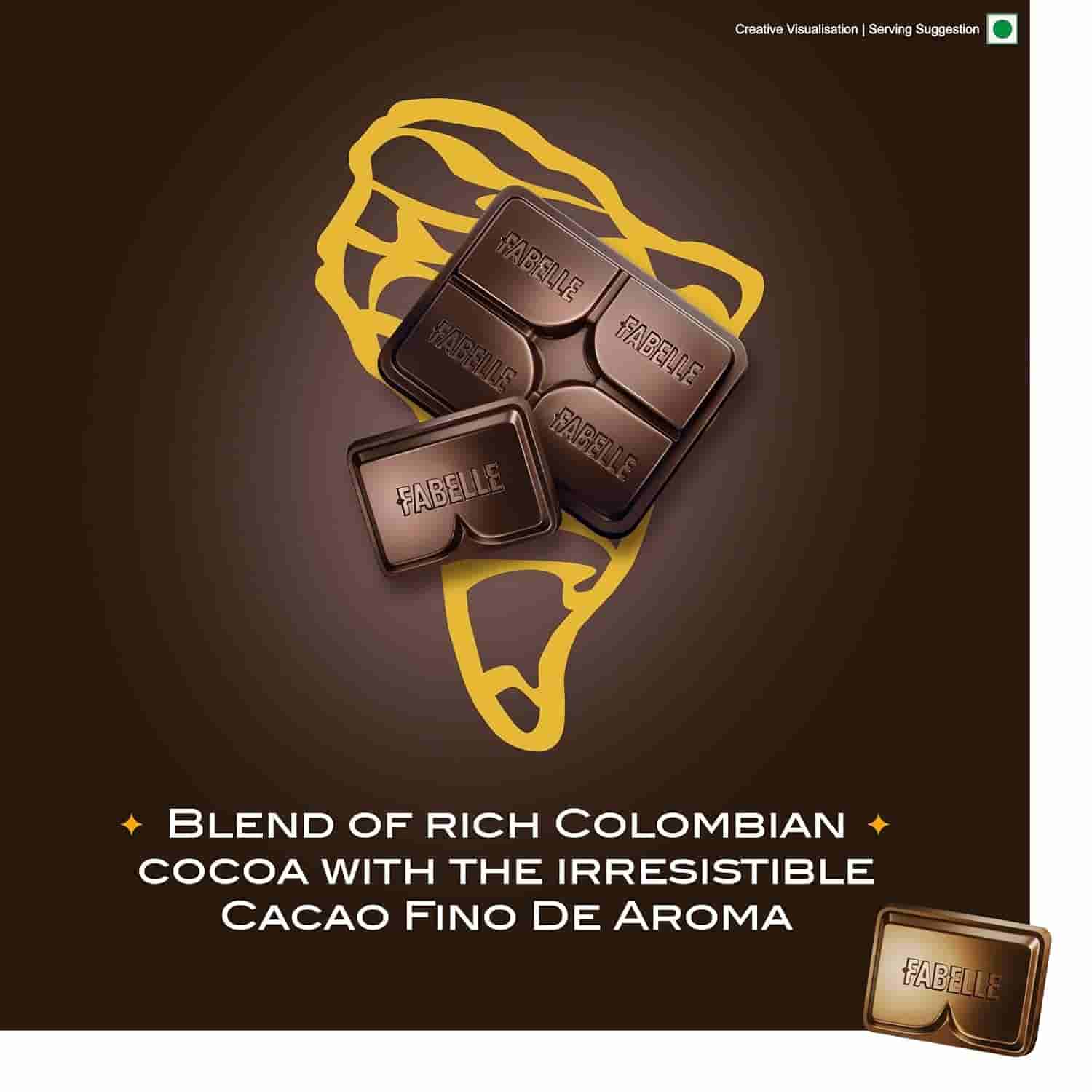 Fabelle Divine Dark 64% With Colombia Cocoa Luxury Dark Chocolate Bar