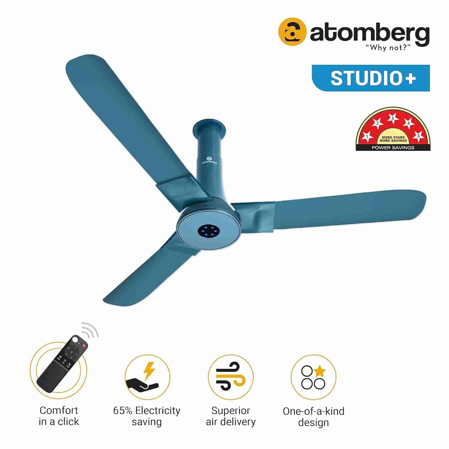 Atomberg Studio+ CF 1.2M Aegean Blue