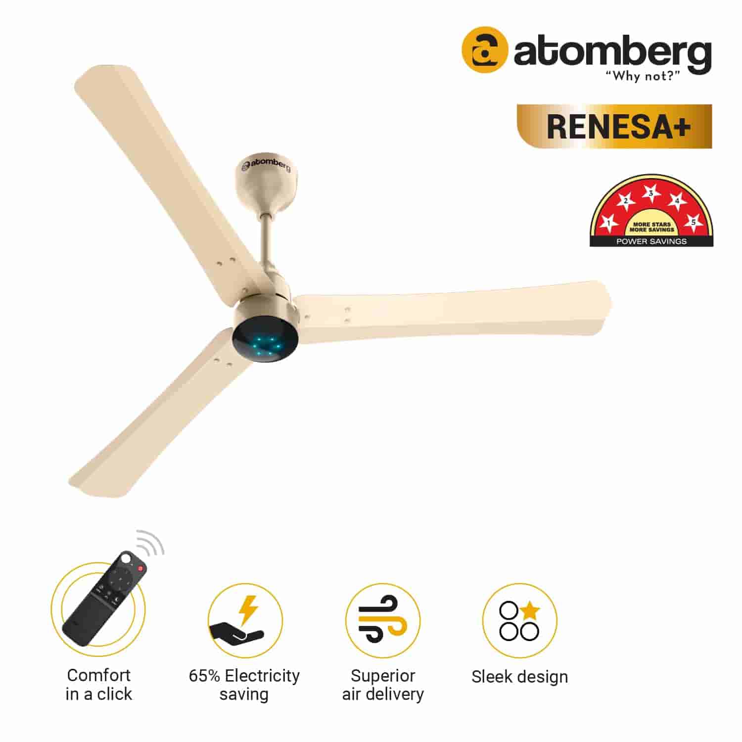 Atomberg Renesa CF1.2M 35W Metallic Golden