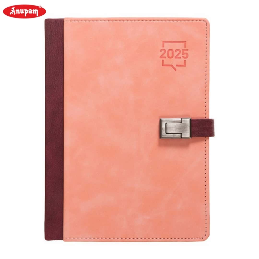 Anupam Fly Diary 2025 A5 (80 GSM) Pink