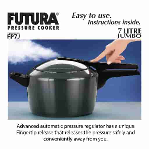 Hawkins Futura Hard Anodised Jumbo 7L Pressure Cooker