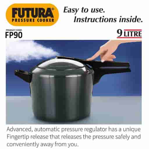 Hawkins Futura Hard Anodised 9L Pressure Cooker