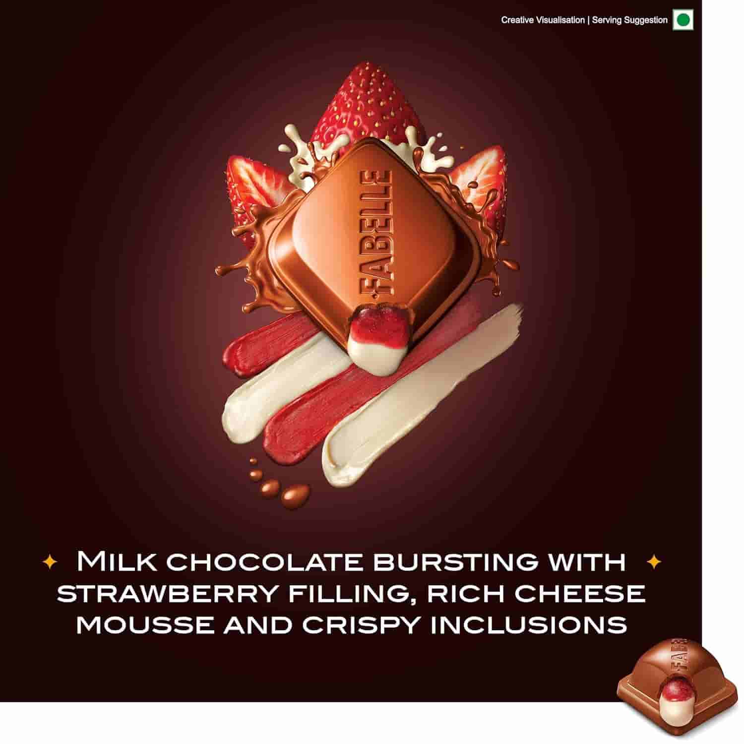 Fabelle Strawberry Cheesecake Luxury Milk Chocolate Bar