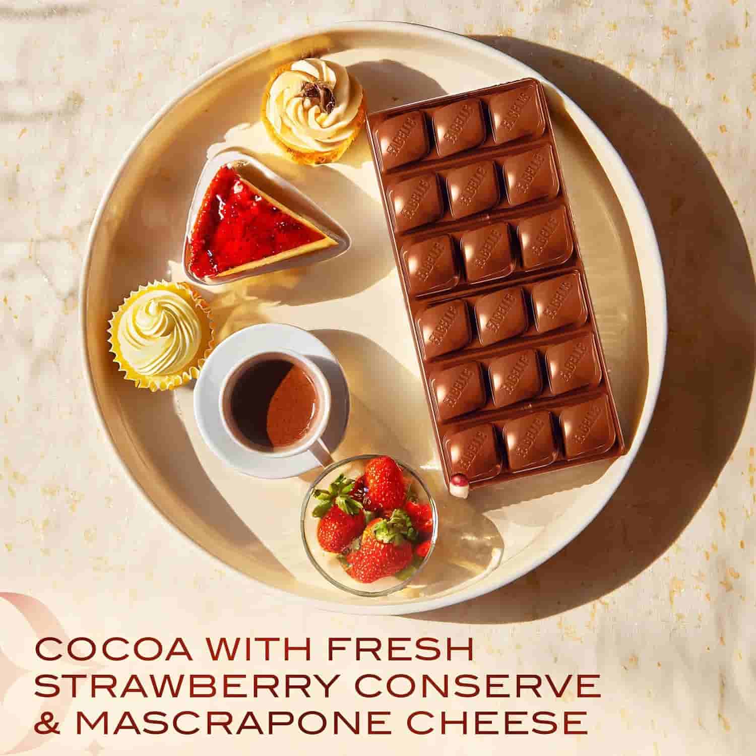 Fabelle Strawberry Cheesecake Luxury Milk Chocolate Bar