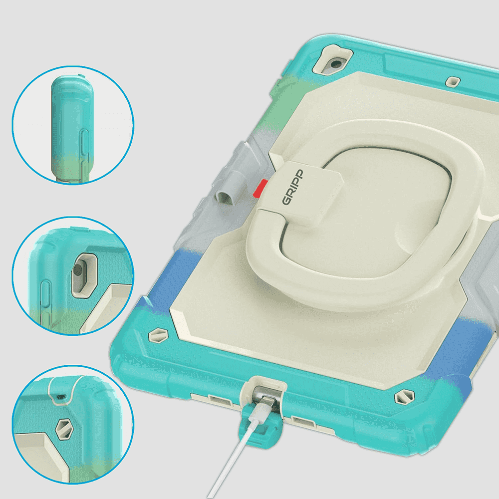 Gripp Mingo Case for Apple iPad 10.2 Rainbow Blue