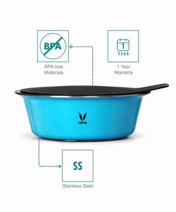 Vaya Hautecase Serveware HC 1500 Stack Lid - Azure Blue