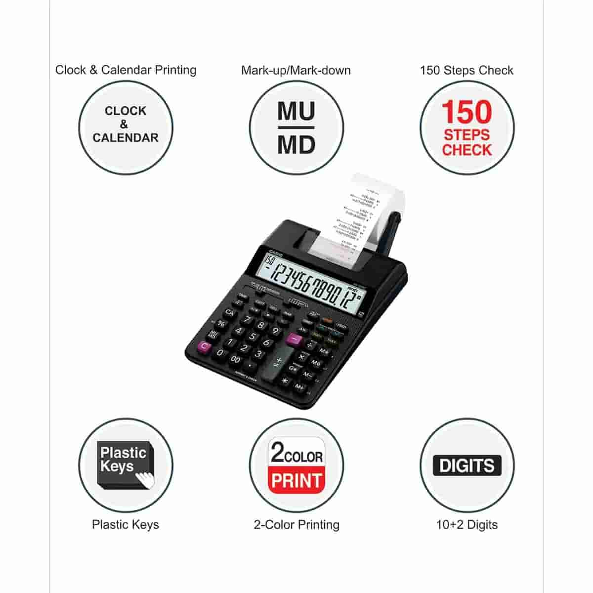 Casio HR-100RC 150 Steps Print & Reprint Calculator