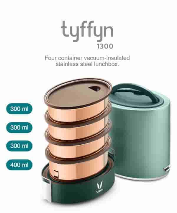 VAYA Tyffyn 1300 Without Bagmat Lunchbox- Green