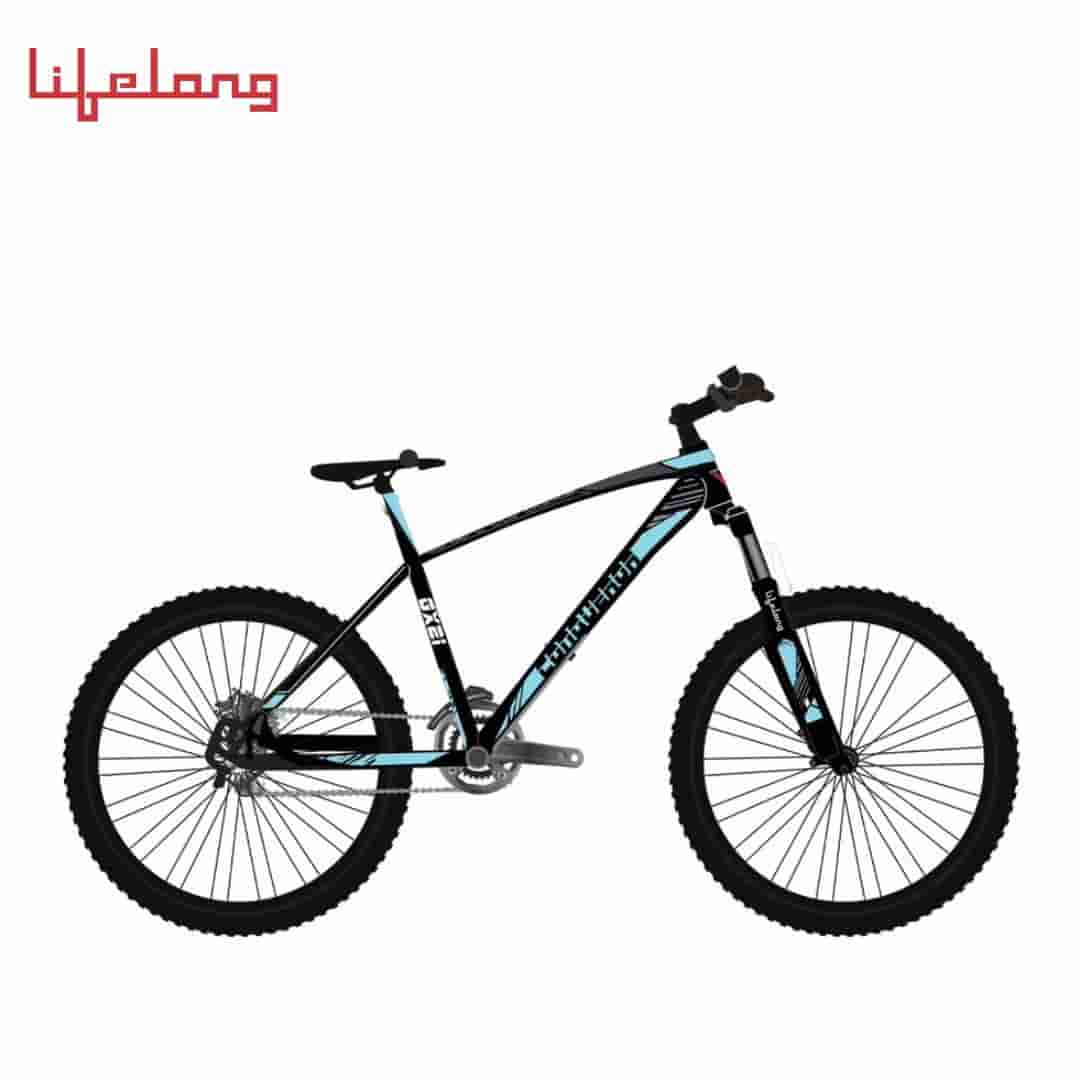 Lifelong LLBC2792 Geared Cycle with Dual Disc Suspension, 21 Shimano Gear (Conqueror GX21 ) |27.5 T Mountain Cycle | Ideal for: Adults | Frame Size: 18"|Ideal Height : 5 ft 6 inches+|85% Assembled (Easy Self-Assembly)