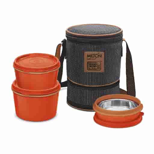 Milton Flexi Tiffin 2+13 Microwavable Containers + 1 Stell Spoon