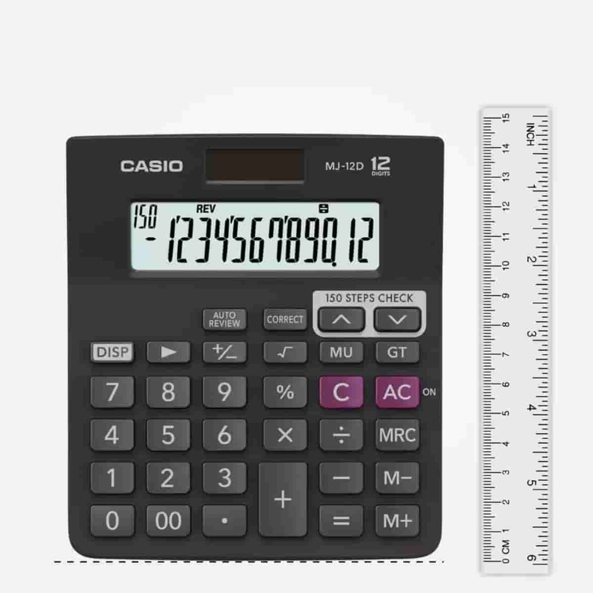 Casio MJ-12D 150 Steps Check and Correct Desktop Calculator