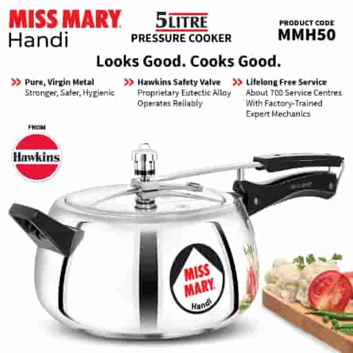 Hawkins Miss Mary 5 Litre Handi Pressure Cooker