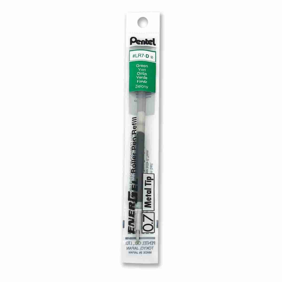 Pentel EnerGel LR7 Ultra Smooth Refill 0.7mm Green