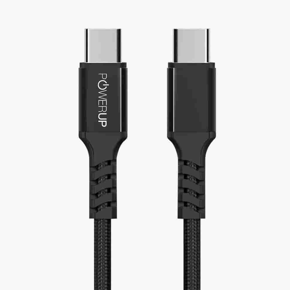 Powerup Type-C To Type-C Magnetic Cable - Black