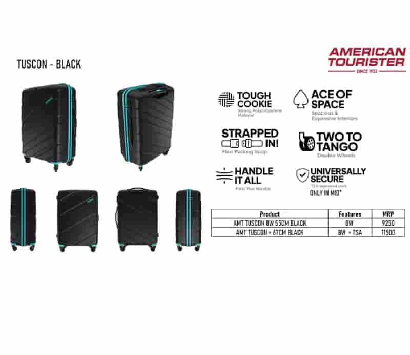 American Tourister Tuscon DZ Spinner � Black (55 cm)