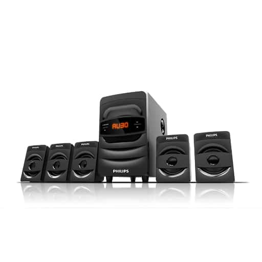 Philips 40 W Bluetooth Home Theatre (Black, 5.1 Channel)