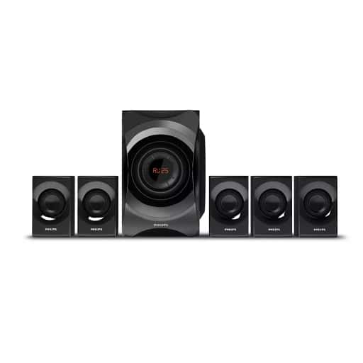Philips SPA8000B 5.1 Channel 120W Multimedia Speaker System