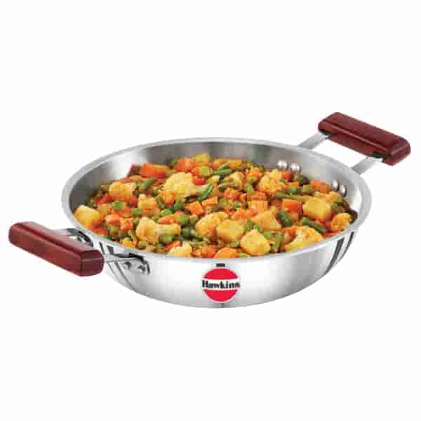 Hawkins Tri-Ply Stainless Steel 2.5L Induction Deep-Fry Pan
