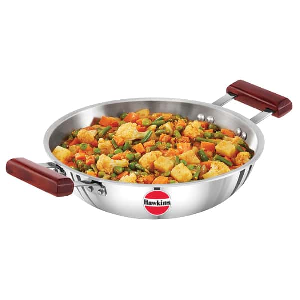 Hawkins Tri-Ply Stainless Steel 2.5L Induction Deep-Fry Pan