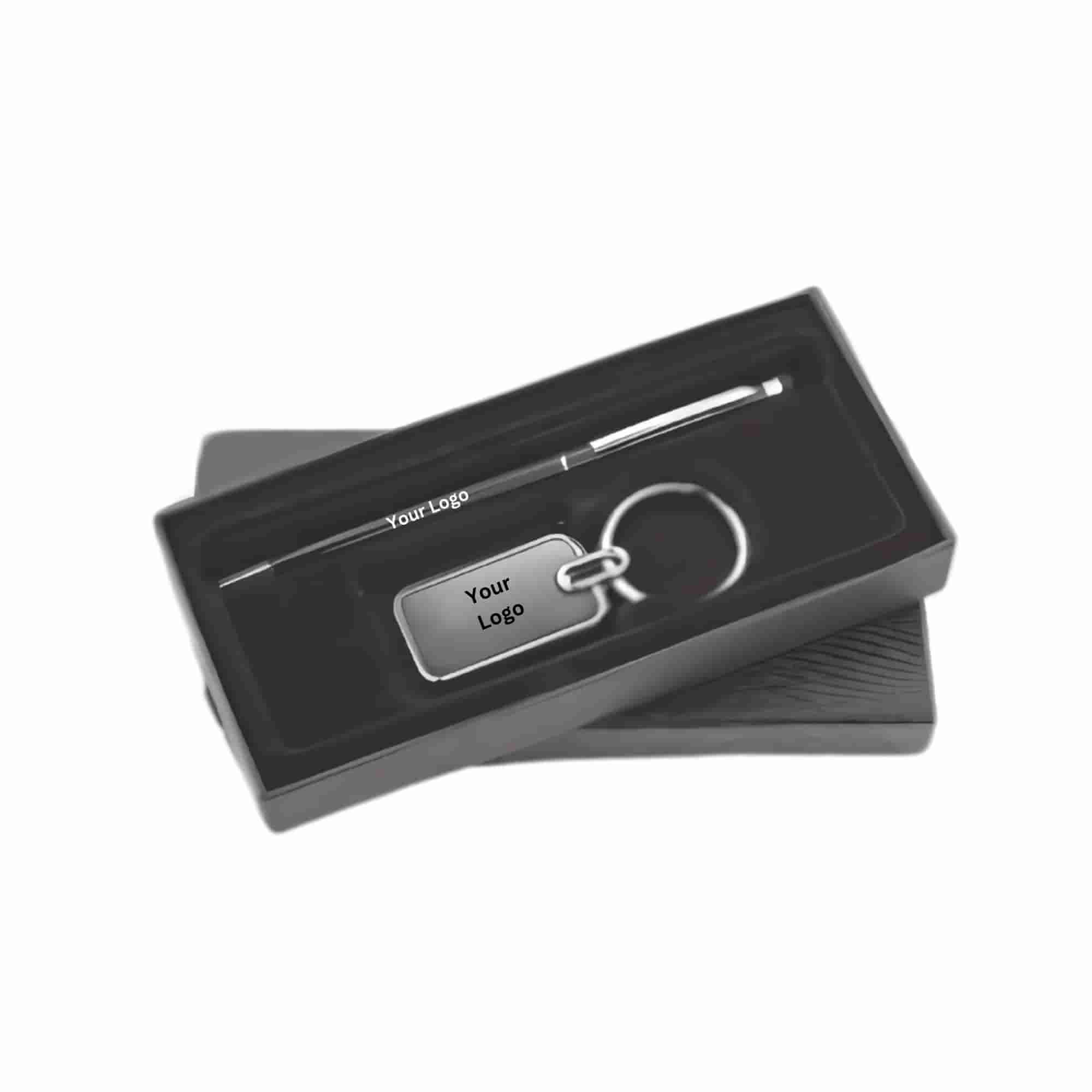 Sleek Pen & Keychain Set