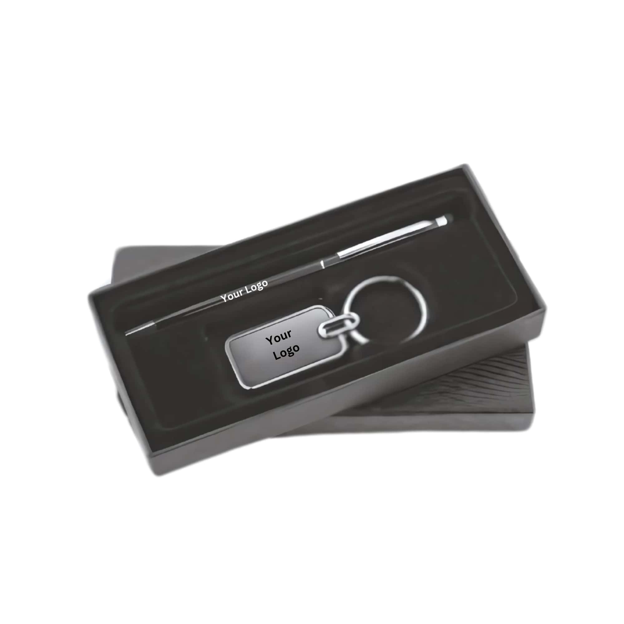 Sleek Pen & Keychain Set