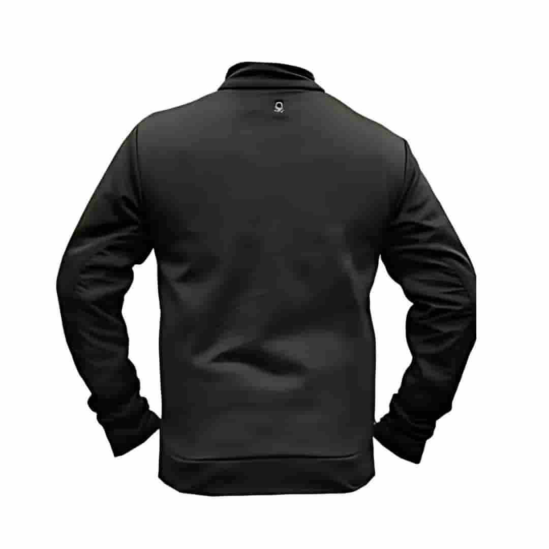 United Colors of Benetton Black Bonded Fleece Jacket