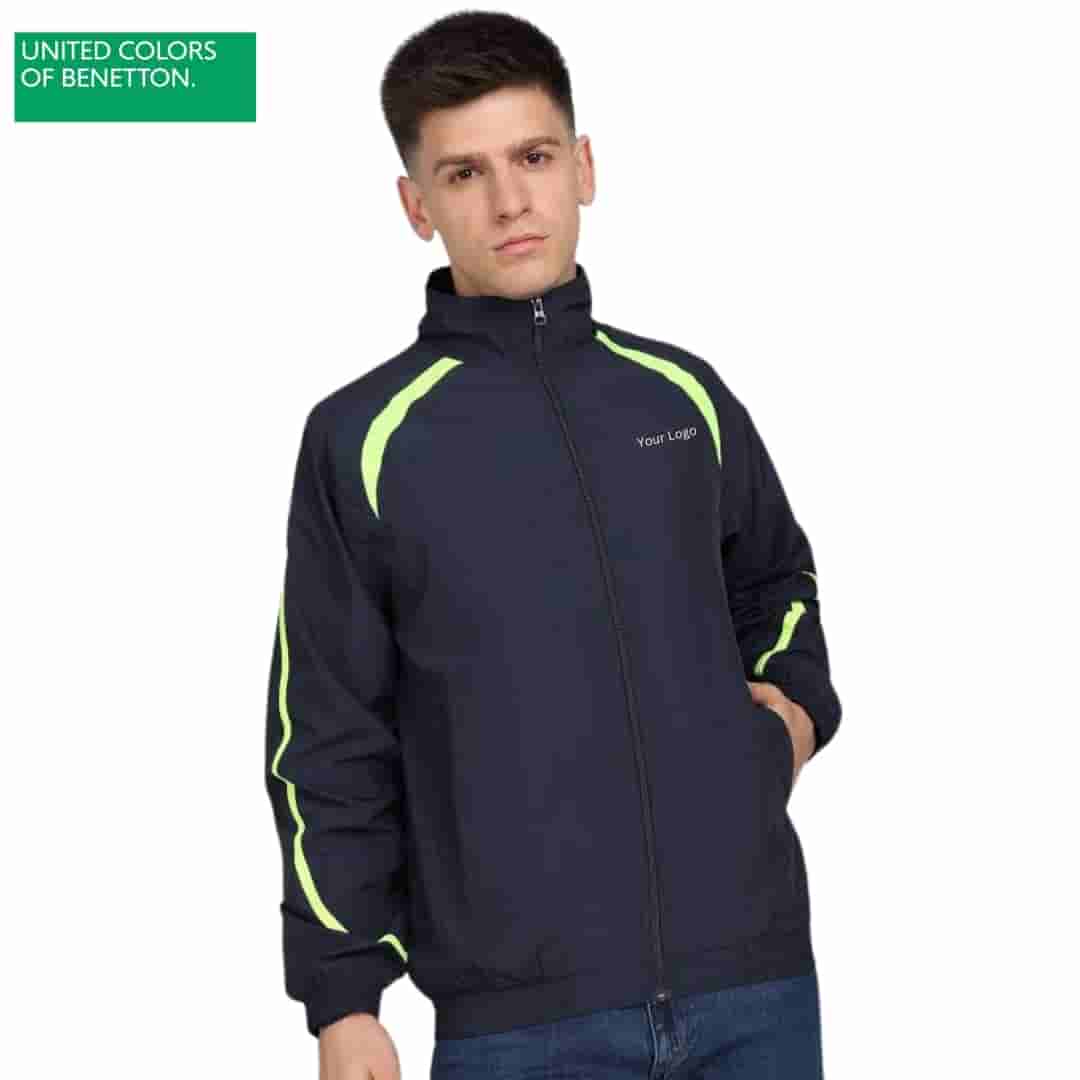 United Colors of Benetton Blue Track Upper Jacket