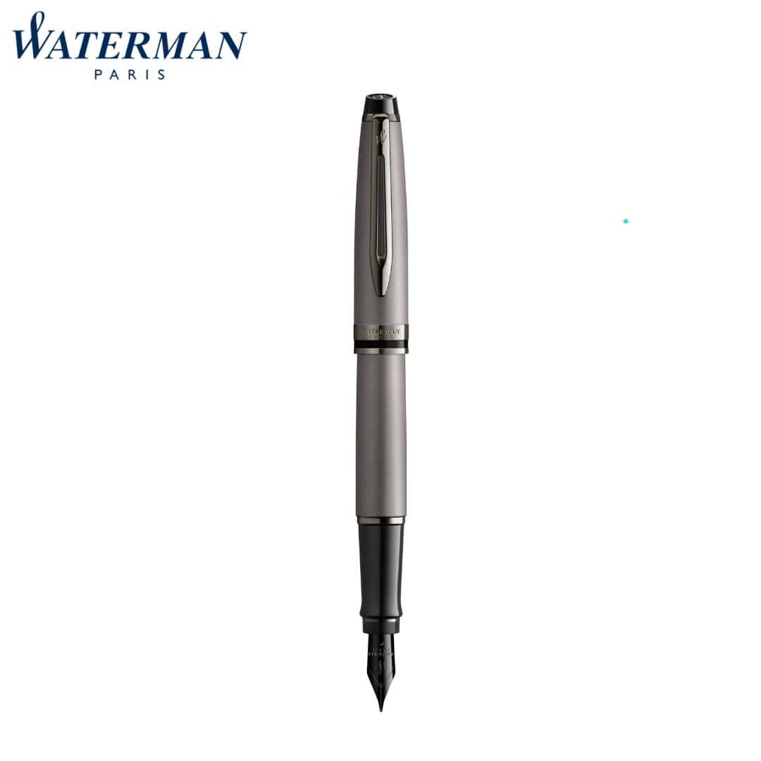 Waterman Expert Metallic Sr Trim Fountain Fine Pen