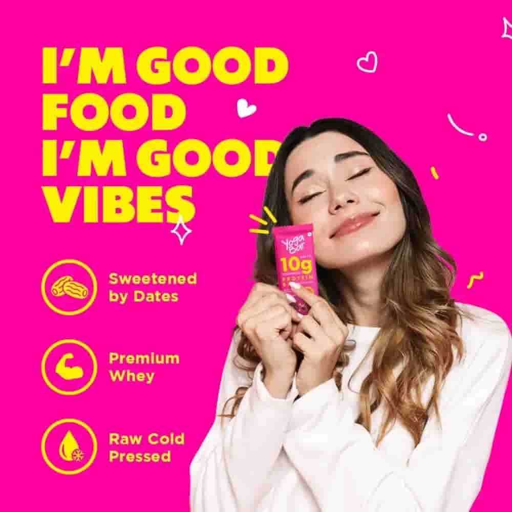 Yoga Bar Daily 10g Protein Bar � Dark Chocolate + Cranberry