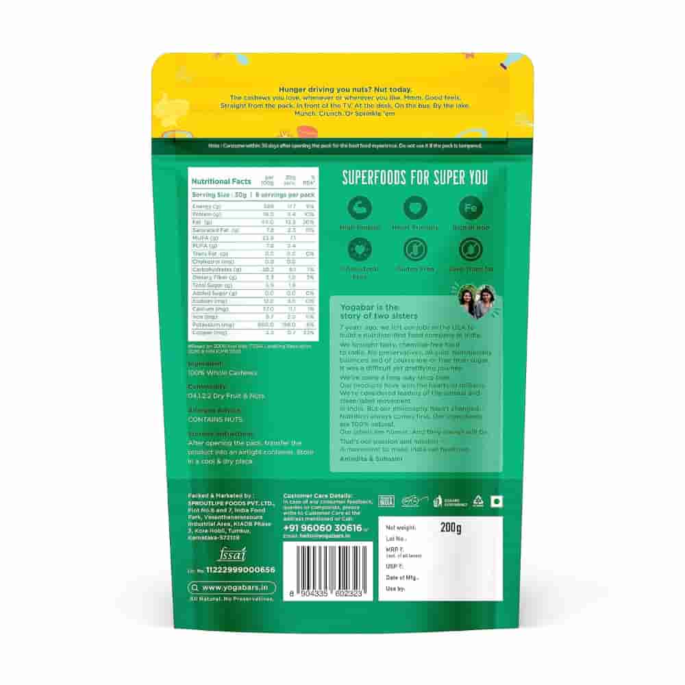 Yoga Bar Whole Cashews � Classic (100g)