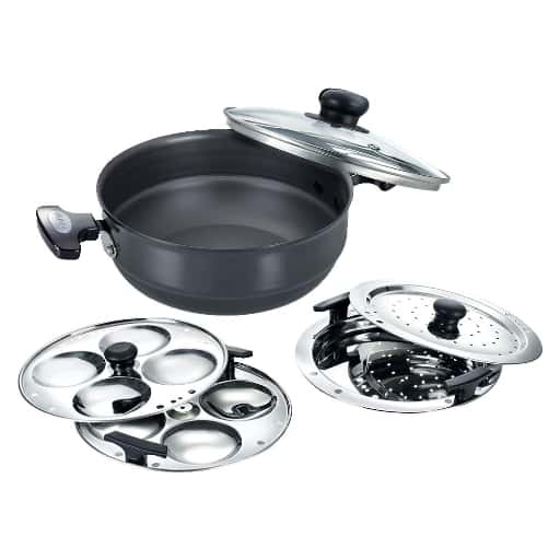 Prestige 30610 Hard Anodized Multi Kadai, 220 mm in bulk from India — Ant Mascot